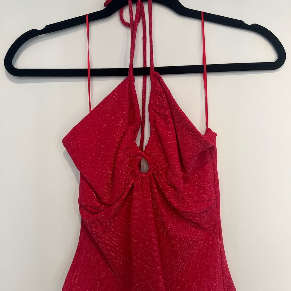 Reformation Kezia Knit Top Raspberry - Size XS - Picture 4 of 4